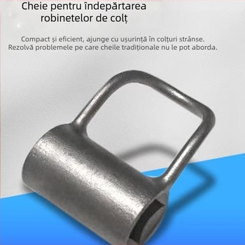 Cheie unghiulară pentru valve noi, în spații mici, demontaj și montaj la robinetul din baie — unelte manuale universale cu 4–6 puncte