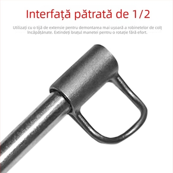 Cheie unghiulară pentru valve noi, în spații mici, demontaj și montaj la robinetul din baie — unelte manuale universale cu 4–6 puncte