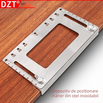 Instrument manual multifuncțional pentru montarea mânerelor din oțel inoxidabil pentru mobilier din lemn și uși