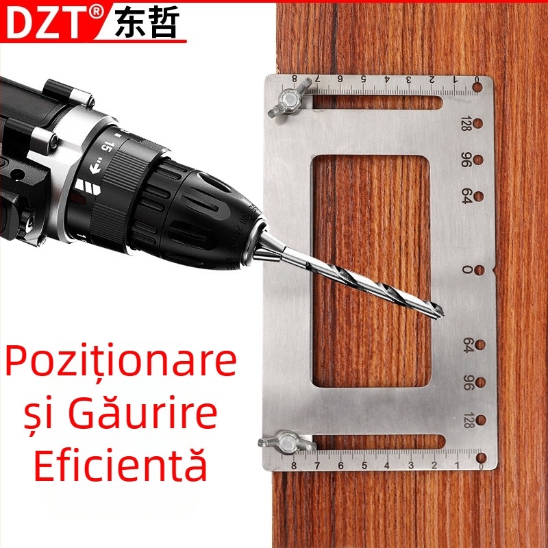 Instrument manual multifuncțional pentru montarea mânerelor din oțel inoxidabil pentru mobilier din lemn și uși