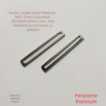 Conector pentru mobilier în formă de U – unghi drept, îngroșat, reglabil, dimensiune medie