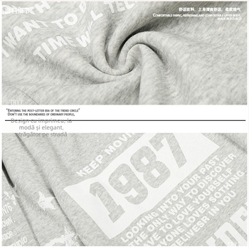 Pantaloni sport cu imprimeu cu litere, șnur în talie, croi drept, largi, lungi, pentru dans jazz