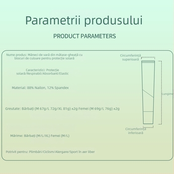 Manșete de protecție solară pentru brațe, unisex, pentru activități în aer liber, din material ice silk, protecție UV, pentru alergare, ciclism, drumeții