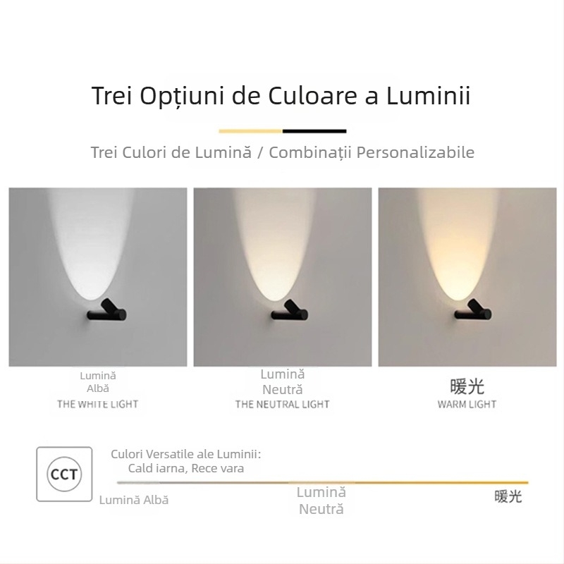 Lampa de perete minimalistă pentru scară, iluminare a treptelor, LED decorativ pentru perete