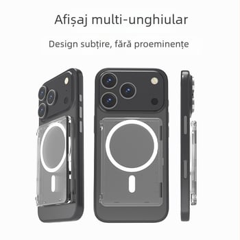 Suport magnetic pentru card cu spate transparent, autoadeziv, pentru ID, card de student și stocare fotografii