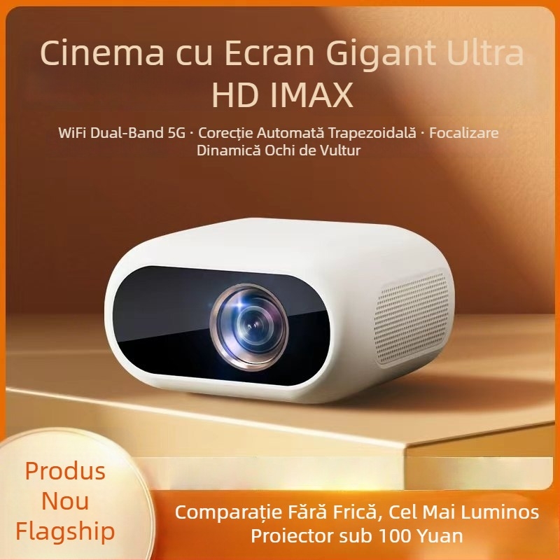 Proiector portabil 1080p pentru casă, cu oglindire a ecranului 5G