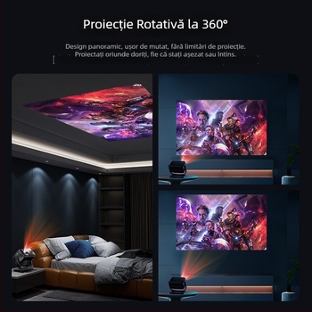 Skyworth Xiaopai 2026 nou proiector inteligent pentru proiecție directă pe peretele alb al dormitorului, oglindire a ecranului de pe telefon, luminozitate ridicată, Ultra HD