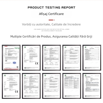 Lupă cu LED portabilă, dreptunghiulară, extensibilă, pentru identificarea bijuteriilor, relicelor culturale și a antichităților 94535