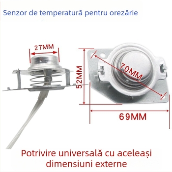 Senzor de temperatură pentru orezier cu termostat pentru oală sub presiune, cu fir, nucle magnetic, limitator de temperatură cu 2 fire, accesoriu pentru bucătărie electrică, 50 kΩ