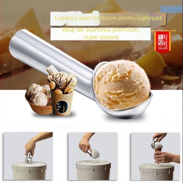 Lingură pentru bile de înghețată și instrument de modelare a bilelor de fructe – gadget creativ pentru bucătărie