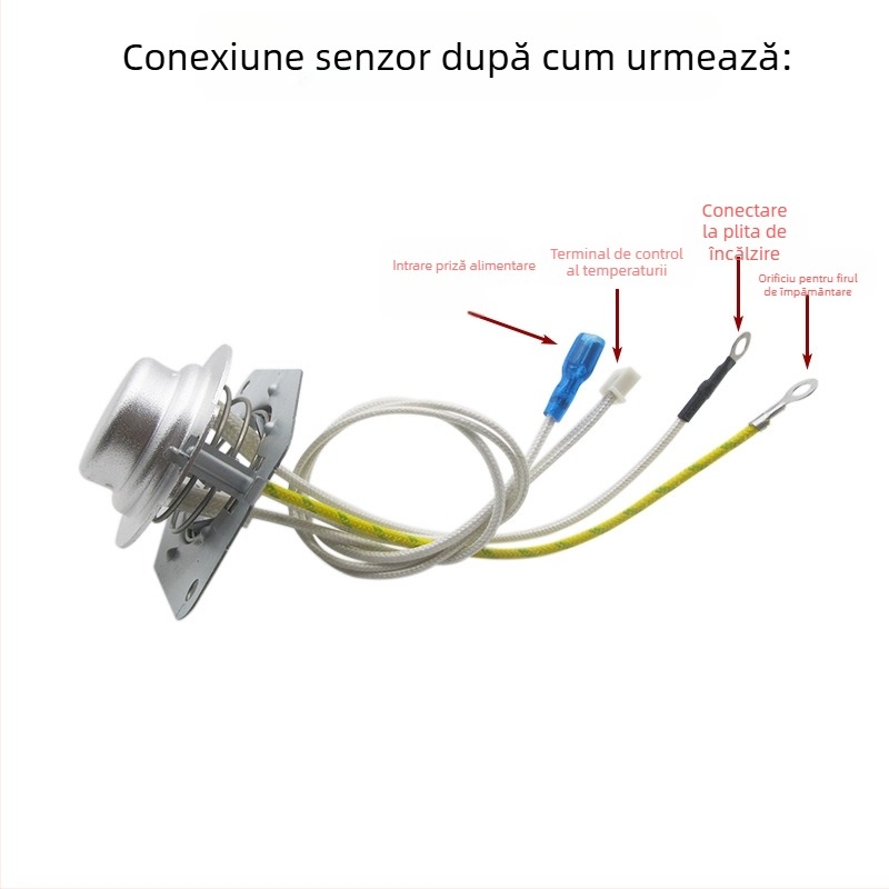Senzor de temperatură cu 5 fire pentru rice cooker, bază din oțel magnetic, limitator de temperatură cu 5 fire – accesoriu pentru oale electrice sub presiune