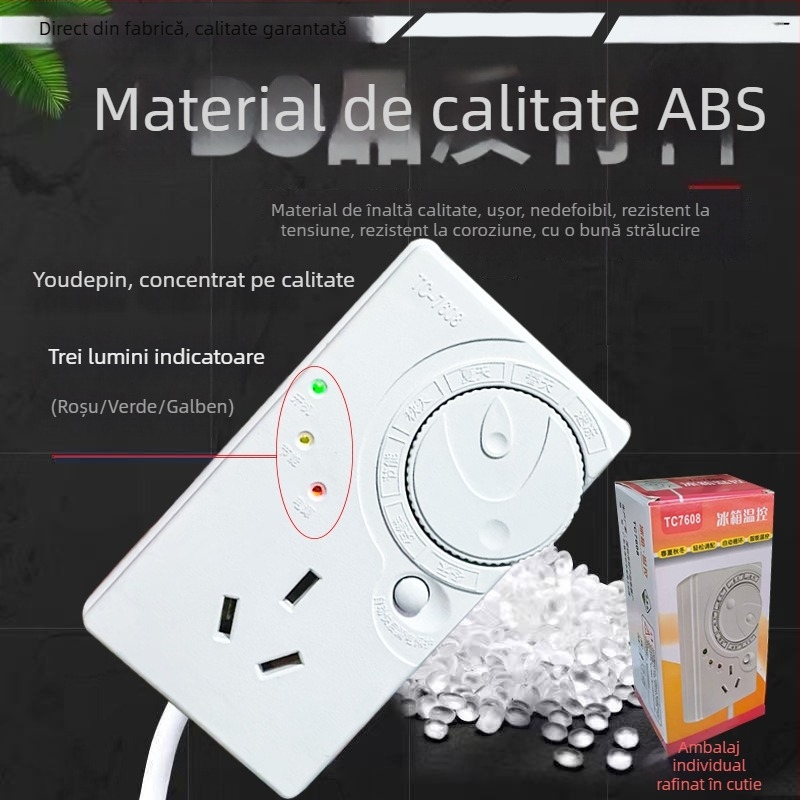 Termostat frigider cu calitate germană, compatibilitate universală, temporizator și economisire a energiei