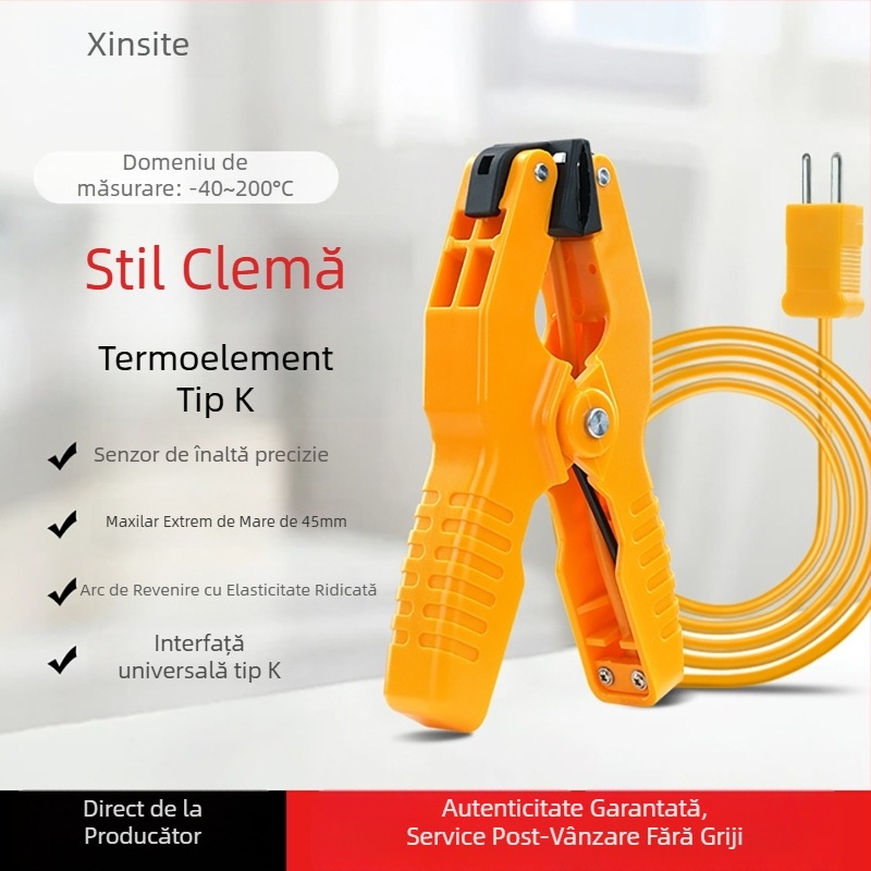 Xinsite Clema tip K pentru termocuplă — clip de senzor de temperatură în contact