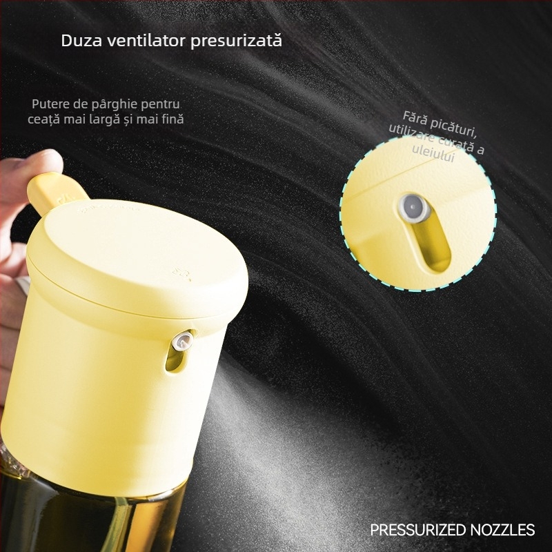 Sticla de spray pentru ulei Jupiter – etanșă, fără scurgeri, pulverizare cu unghi larg, pentru sos de soia, oțet și ulei