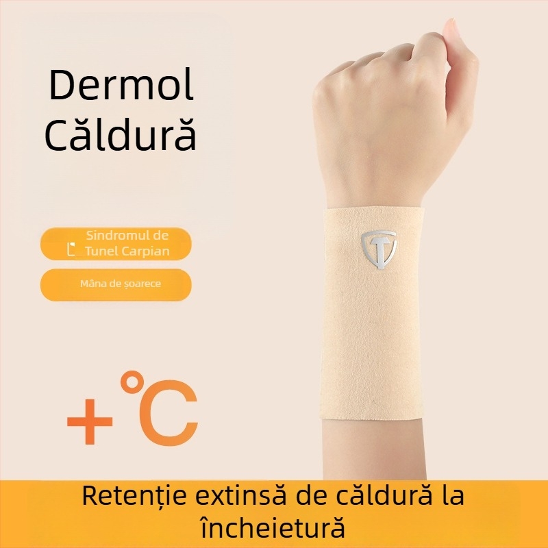 Protector Derong pentru încheietură, termic toamnă–iarna, unisex, protecție pentru teaca tendonului și articulații, recuperare postnatală