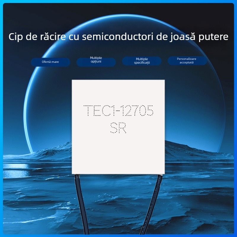 Placă termo-electrică TEC1-12705, 40×40 mm, cu terminal blocabil cu arc, 6.3/4.8 V