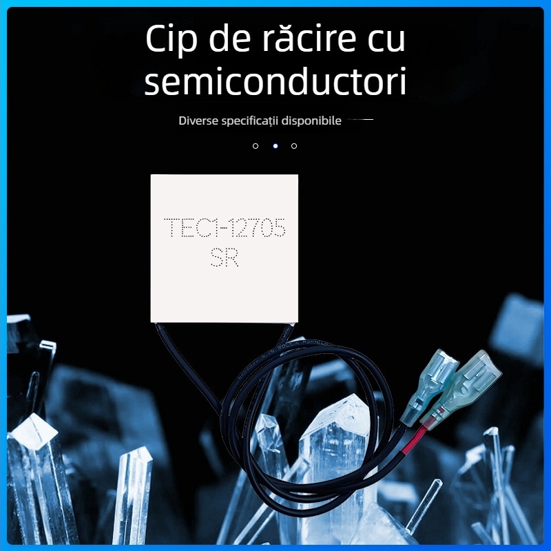 Placă termo-electrică TEC1-12705, 40×40 mm, cu terminal blocabil cu arc, 6.3/4.8 V