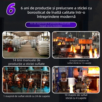 Recipient sigilat din sticlă borosilicat de înaltă calitate pentru bucătăria de acasă – depozitare pentru gustări, ceai și cereale, capacitate 800-1000 ml, compatibil cu microundele