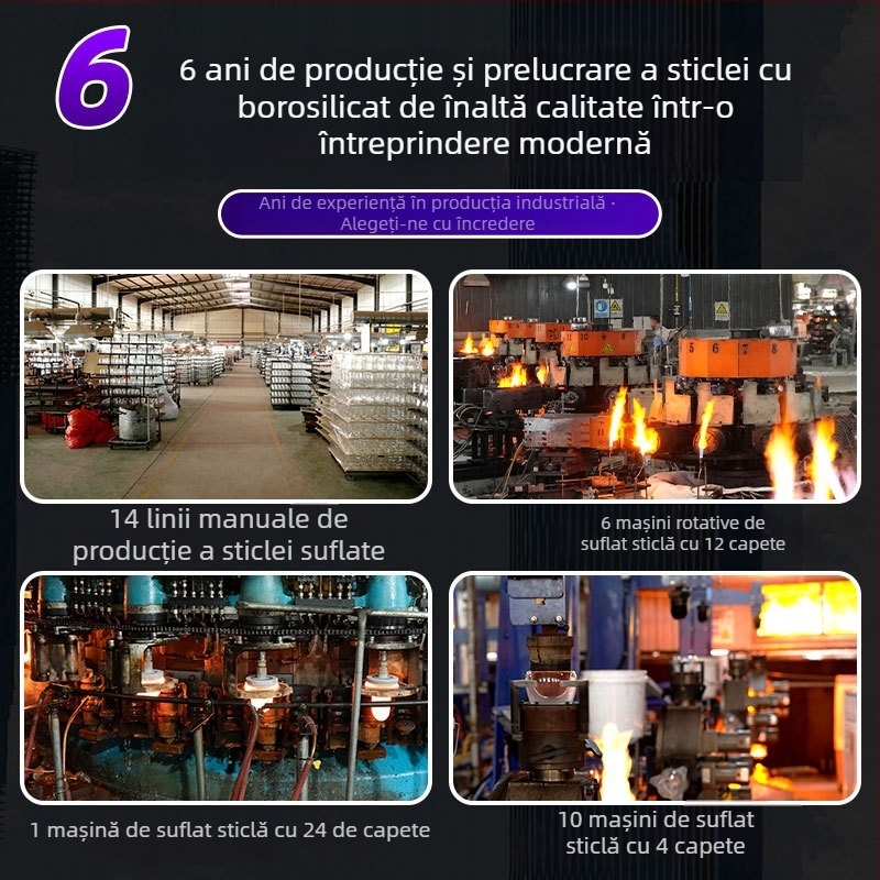 Recipient sigilat din sticlă borosilicat de înaltă calitate pentru bucătăria de acasă – depozitare pentru gustări, ceai și cereale, capacitate 800-1000 ml, compatibil cu microundele