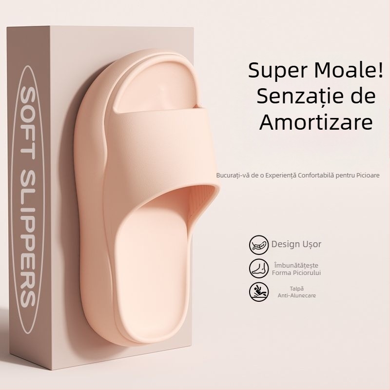 Șlapi EVA cu talpă groasă de 5 cm, pentru femei, uz exterior, anti-derapare