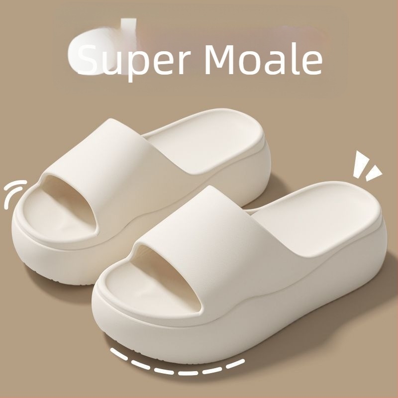 Șlapi EVA cu talpă groasă de 5 cm, pentru femei, uz exterior, anti-derapare