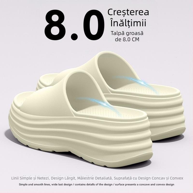 Sandale pentru femei din EVA cu talpă groasă, vară 2025, stil nou, rezistente la uzură, antiderapante, împotriva mirosului