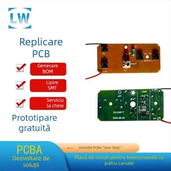 27M placă emițător-receptor cu patru canale și modul de telecomandă – set complet de accesorii pentru mașină telecomandată