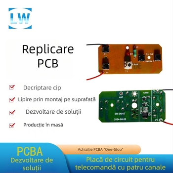 27M placă emițător-receptor cu patru canale și modul de telecomandă – set complet de accesorii pentru mașină telecomandată