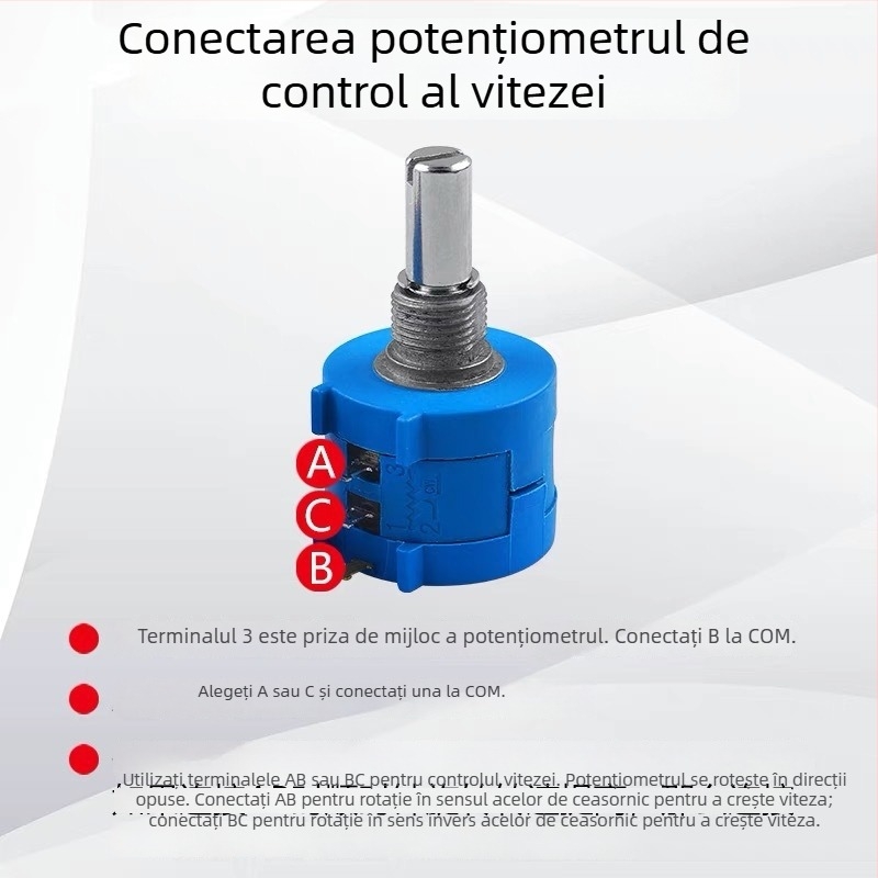 3590S-2-104L 100K 2W Potențiometru de precizie cu tururi multiple, Bourns