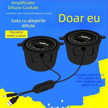 Jinggeyuan 52 amplificator mic de sunet USB 5V alimentare voce digitală inteligentă 4 ohmi 3W difuzoare pentru calculator