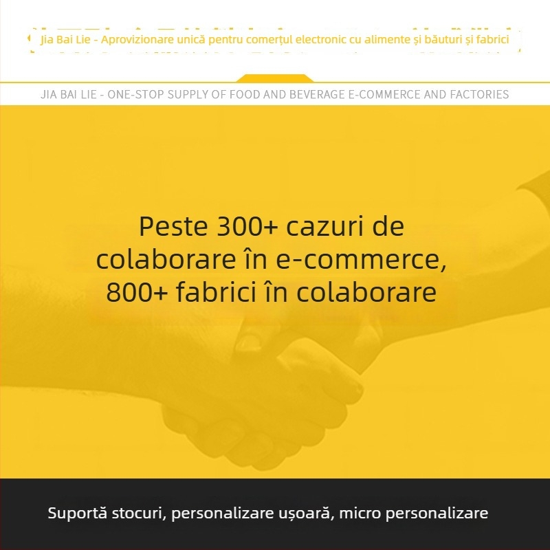 Borcan PET din plastic pentru gustări și nuci, cu gură semicirculară înclinată, transparent, capac etanș
