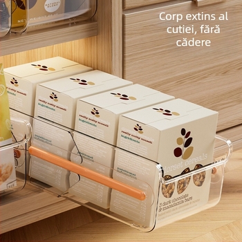 Organizator extensibil pentru sertare și dulapuri, cutie de depozitare pentru gustări și obiecte mici, bucătărie, colț adânc
