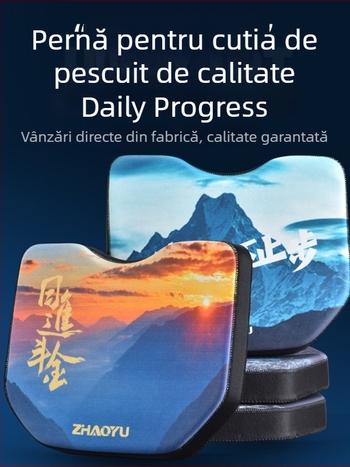 Chao Yu Pernă de șezut pentru cutia de pescuit, anti-dureri la șezut, impermeabilă, pernă EVA groasă cu ventuză