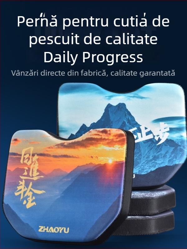 Chao Yu Pernă de șezut pentru cutia de pescuit, anti-dureri la șezut, impermeabilă, pernă EVA groasă cu ventuză