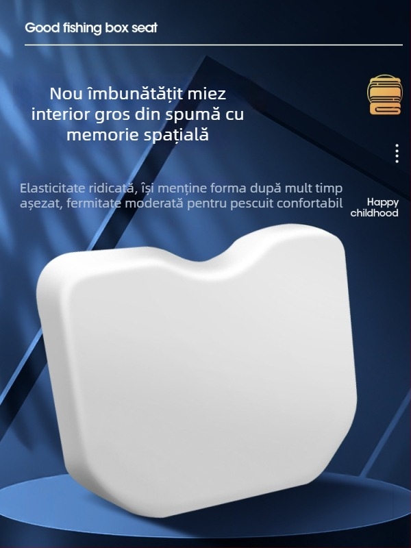 Chao Yu Pernă de șezut pentru cutia de pescuit, anti-dureri la șezut, impermeabilă, pernă EVA groasă cu ventuză