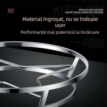 Suport pentru oale din oțel inoxidabil, suport multifuncțional cu izolație termică, covoraș anti-arsuri, spațiu de depozitare și abur în bucătărie