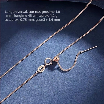 Colier din argint 925, lanț tip Chopard, colier de claviculă, pandantiv DIY cu gaură mică, lanț cu mărgele și perle