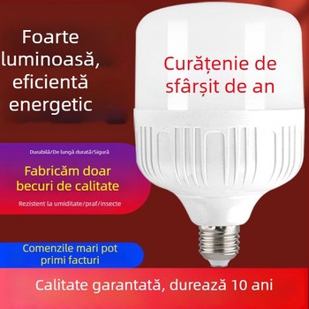 bec LED pentru uz casnic, cu bază E27, protecție a ochilor, economie de energie, lumină albă, IP66, corp din aluminiu, abajur PC, 30–40W, 220V, fără reglaj de intensitate