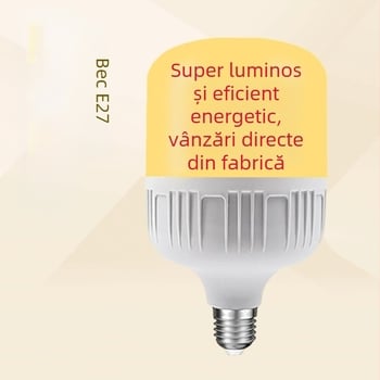 Lampă LED E27 pentru uz casnic și comercial, economică din punct de vedere energetic, durabilă, lumină caldă puternică, consum redus de energie