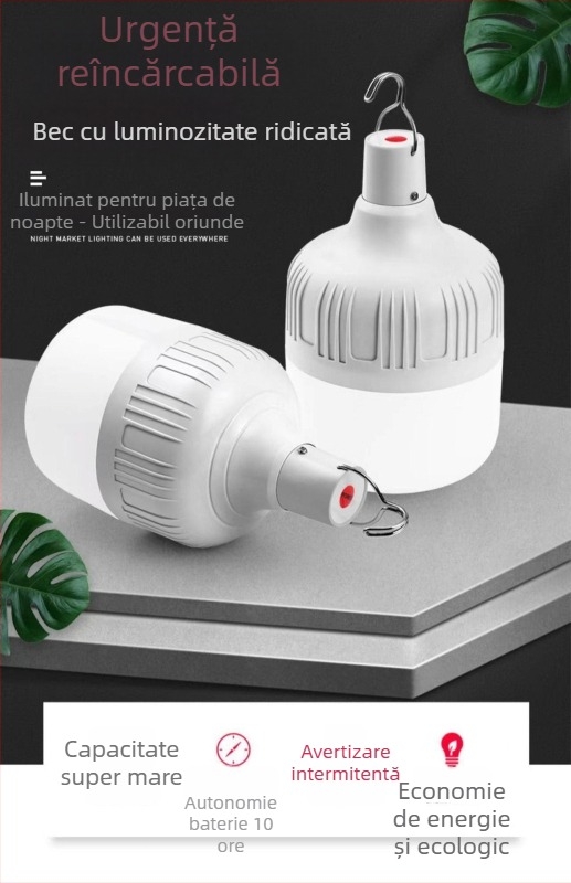 Bec LED pentru uz casnic, economie de energie, luminozitate înaltă, cu baza E27 și baza B22, 220V, carcasă din plastic