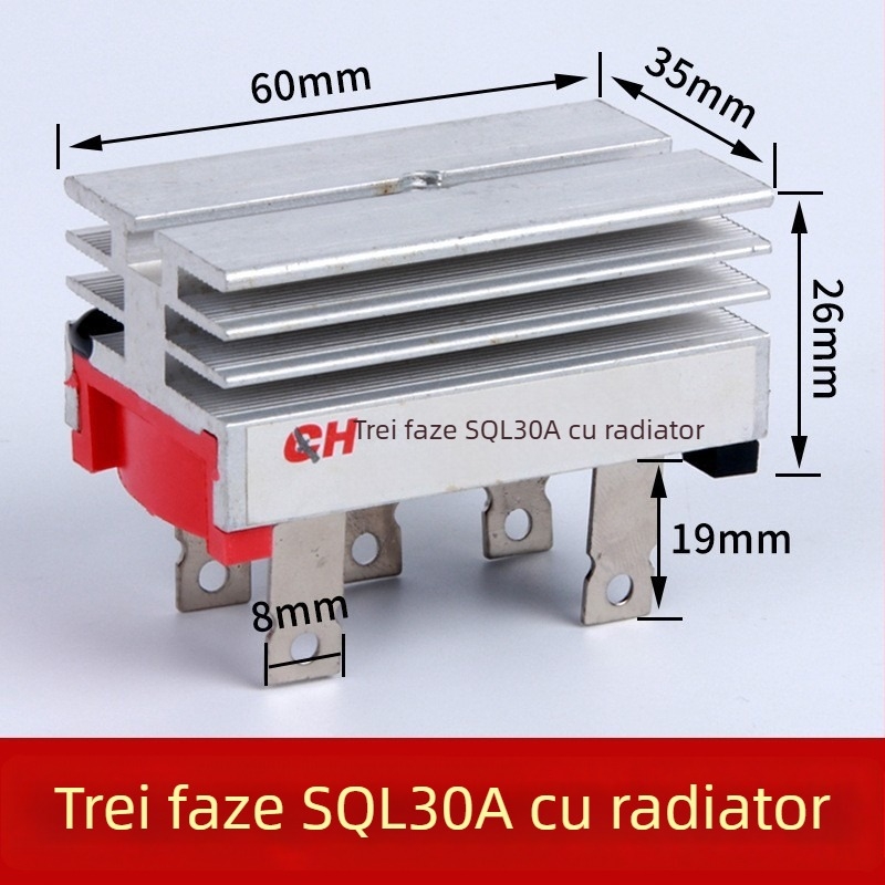 Redresor în punte trifazat SQL50A1000V SQL5010 pentru turbina eoliană cu radiator