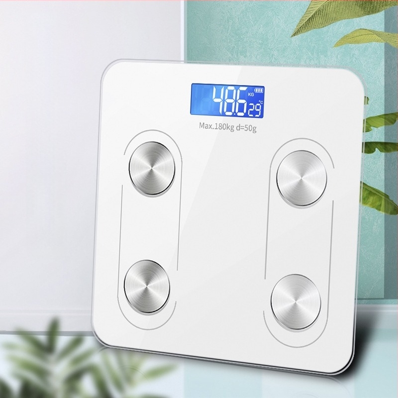 Cântar electronic pentru adulți, utilizare la domiciliu, cântar de grăsime corporală cu Bluetooth, cântar inteligent pentru corp, potrivit pentru cămine studențești