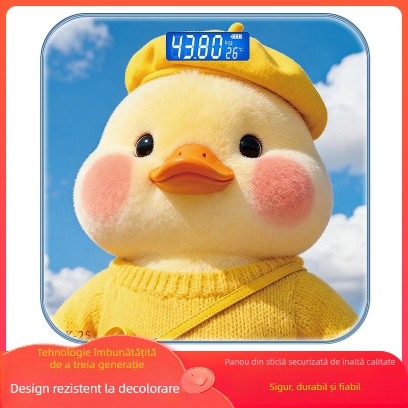Un cântar digital de baie, design desen animat, măsurare precisă a greutății, pentru adulți, uz casnic