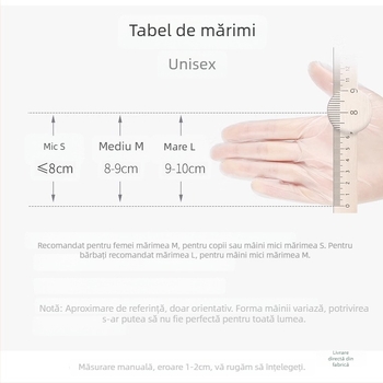 Mănuși de unică folosință, de calitate alimentară pentru bucătărie: frământarea aluatului, coacere, spălat vase și curățenie.