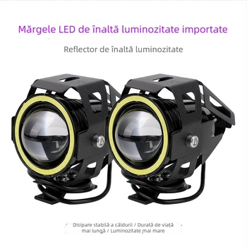 Far LED pentru motociclete și vehicule electrice, lumină strob, iluminare modificată, ultra-luminosa, laser exterior U7 și Transformers