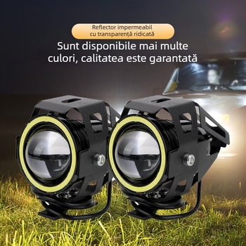 Far LED pentru motociclete și vehicule electrice, lumină strob, iluminare modificată, ultra-luminosa, laser exterior U7 și Transformers