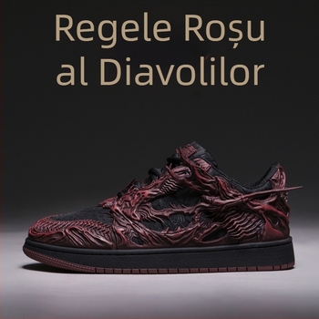Sneakeri Wukong Red Demon King, vară 2026, stil Chinezesc casual pentru bărbați, talpă joasă