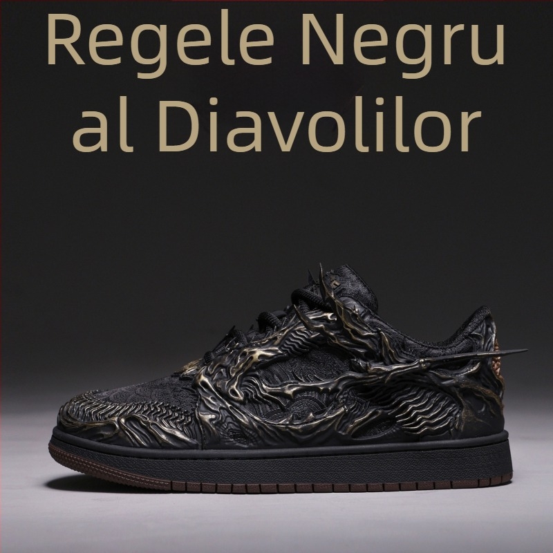 Sneakeri Wukong Red Demon King, vară 2026, stil Chinezesc casual pentru bărbați, talpă joasă