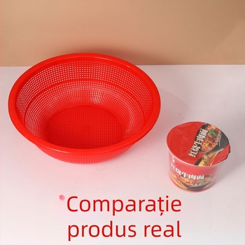 Coș circular de bucătărie, 36 cm, plastic, pentru scurgere și spălarea legumelor și fructelor