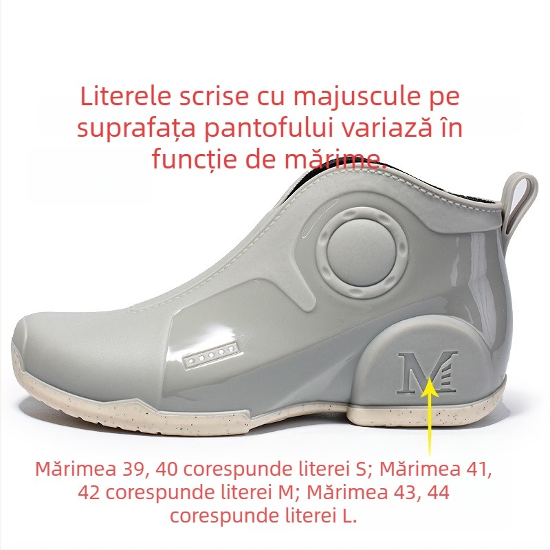 Pantofi de ploaie din cauciuc pentru bărbați, impermeabili, antiderapante, pentru pescuit și activități în aer liber